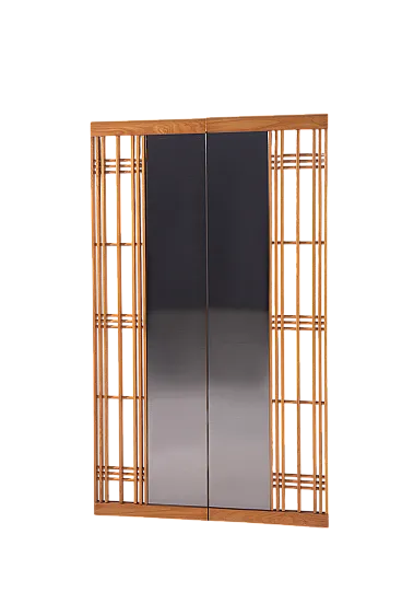 Specchio da parete geometrico, anni '70