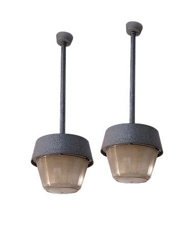 Coppia di Lampade industriali, anni '40