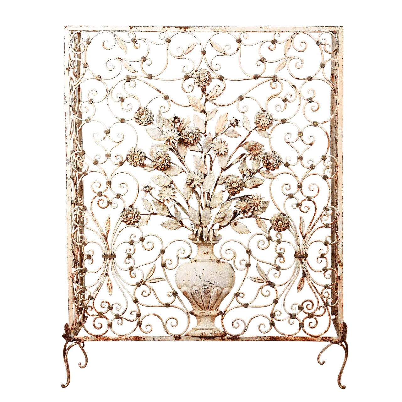 Radiator cover with metal grille, 20th century 7