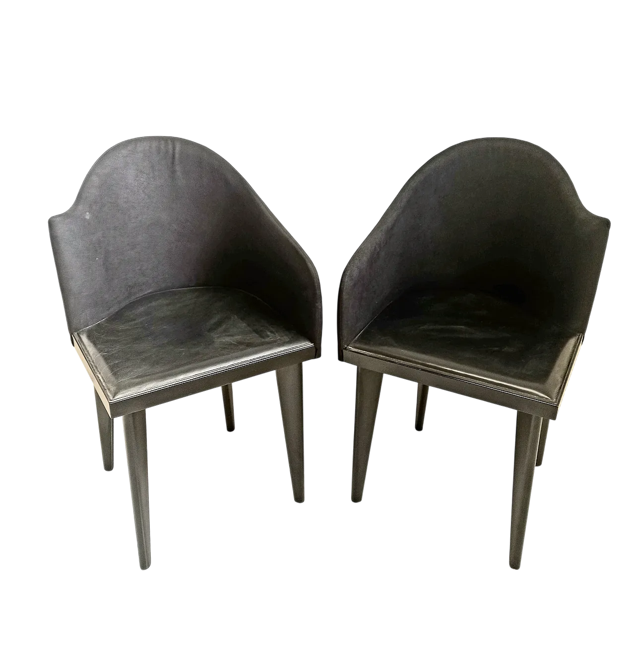 Pair of tuscan armchairs, 80s 7