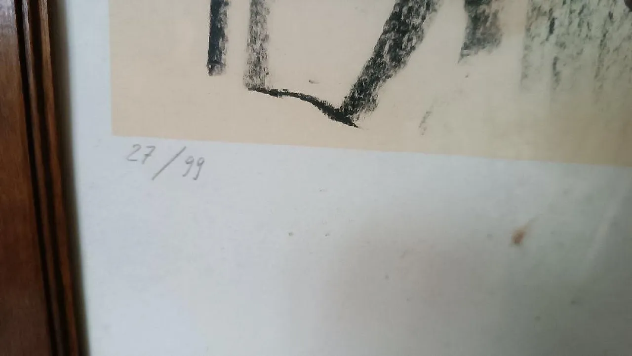 Messer Nicia and Ligurio by Pietro Annigoni, lithograph, 1970s 4