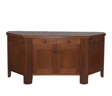 Walnut Sideboard by Silvio Coppola for Bernini, 70s