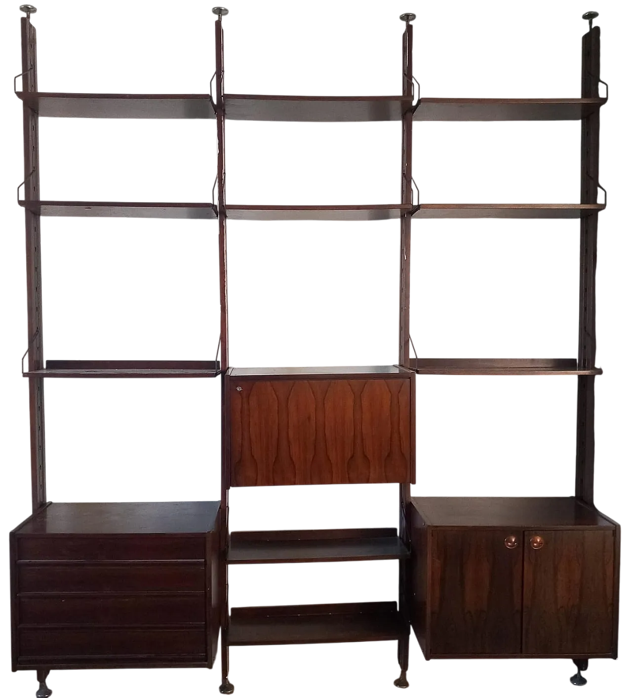 Libreria a parete italiana di Industria Mobili Barovero - Serie Selex, 60s 7