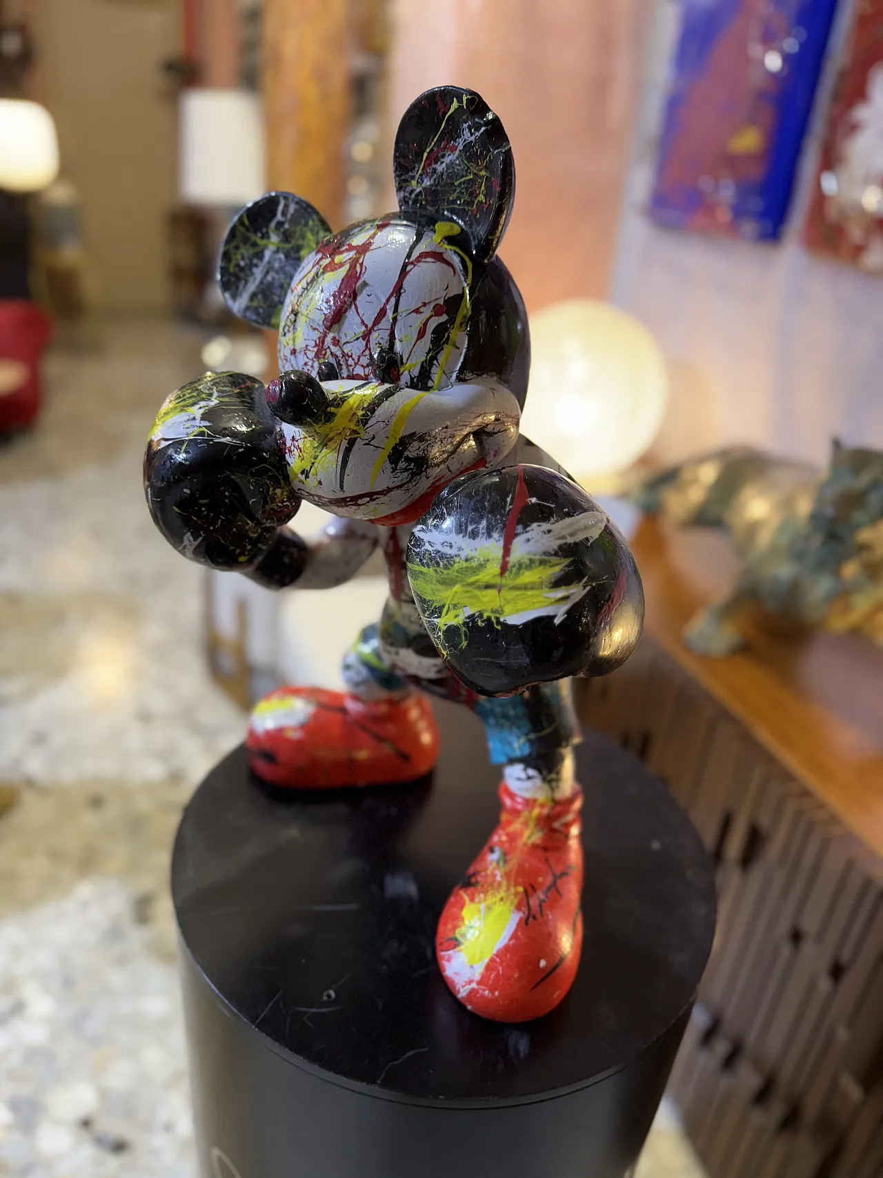 Mickey Mous sculpture in resin, 2000s 2