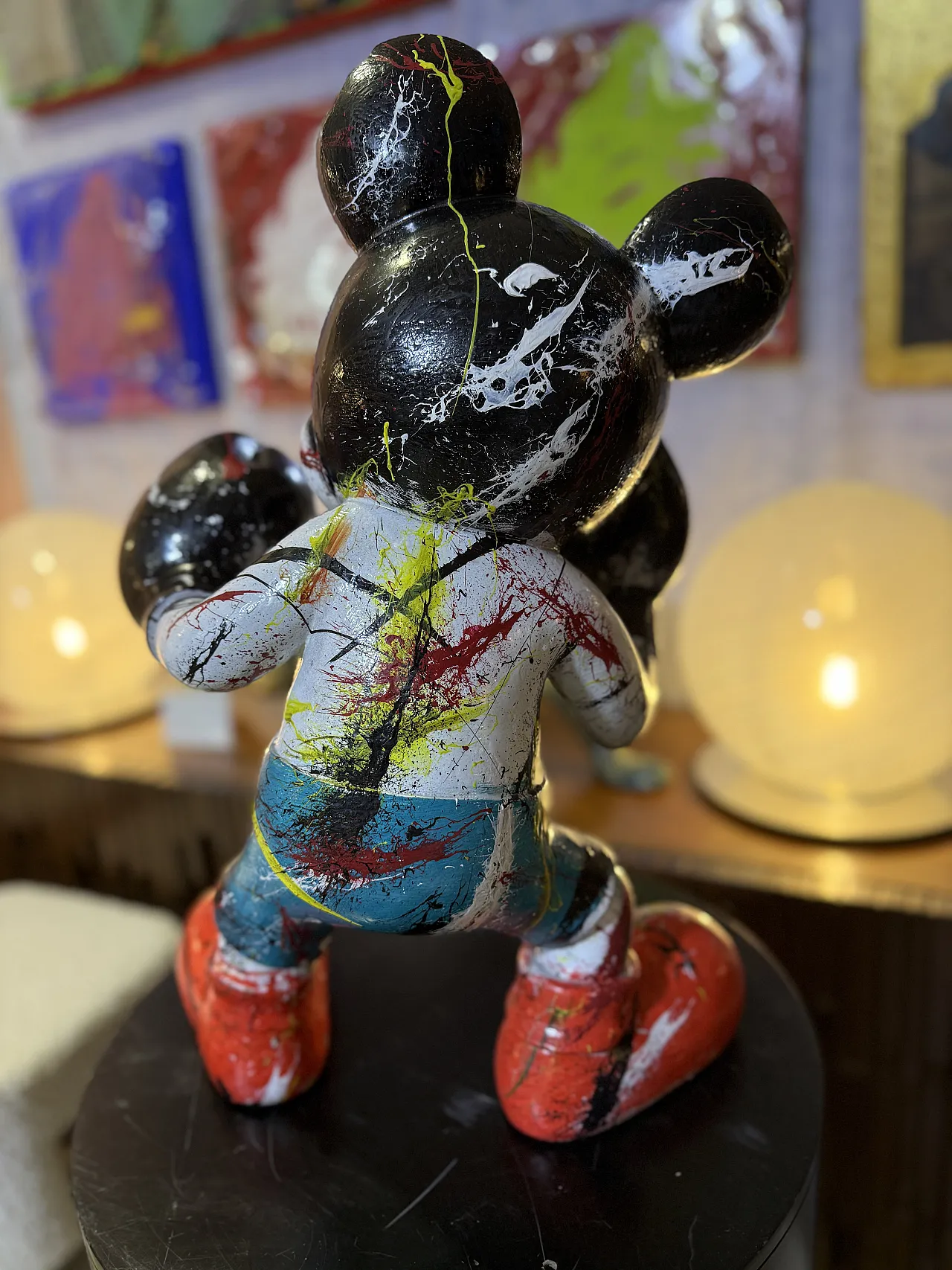 Mickey Mous sculpture in resin, 2000s 12