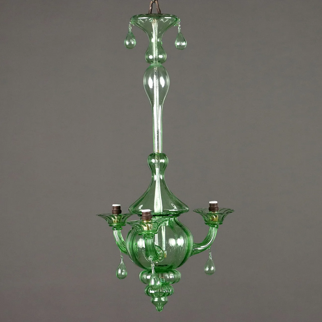 Lampadario in vetro di Murano, primo '900 1