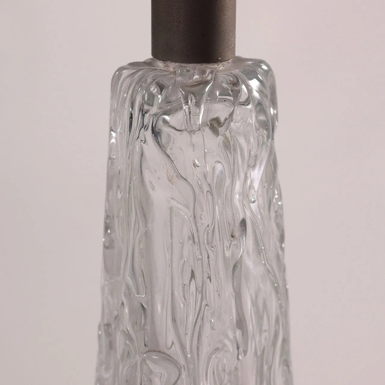Coppia di  lampade in vetro di Murano nello stile di Venini, anni '50 4