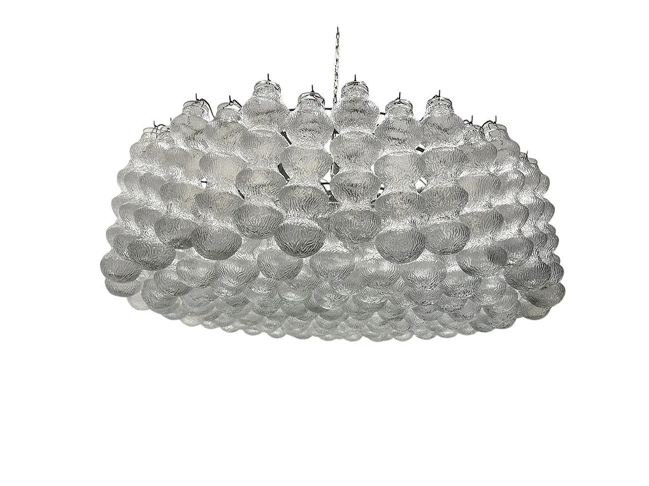 Lampadario a bolle in vetro di Murano, Italia, anni '80 1