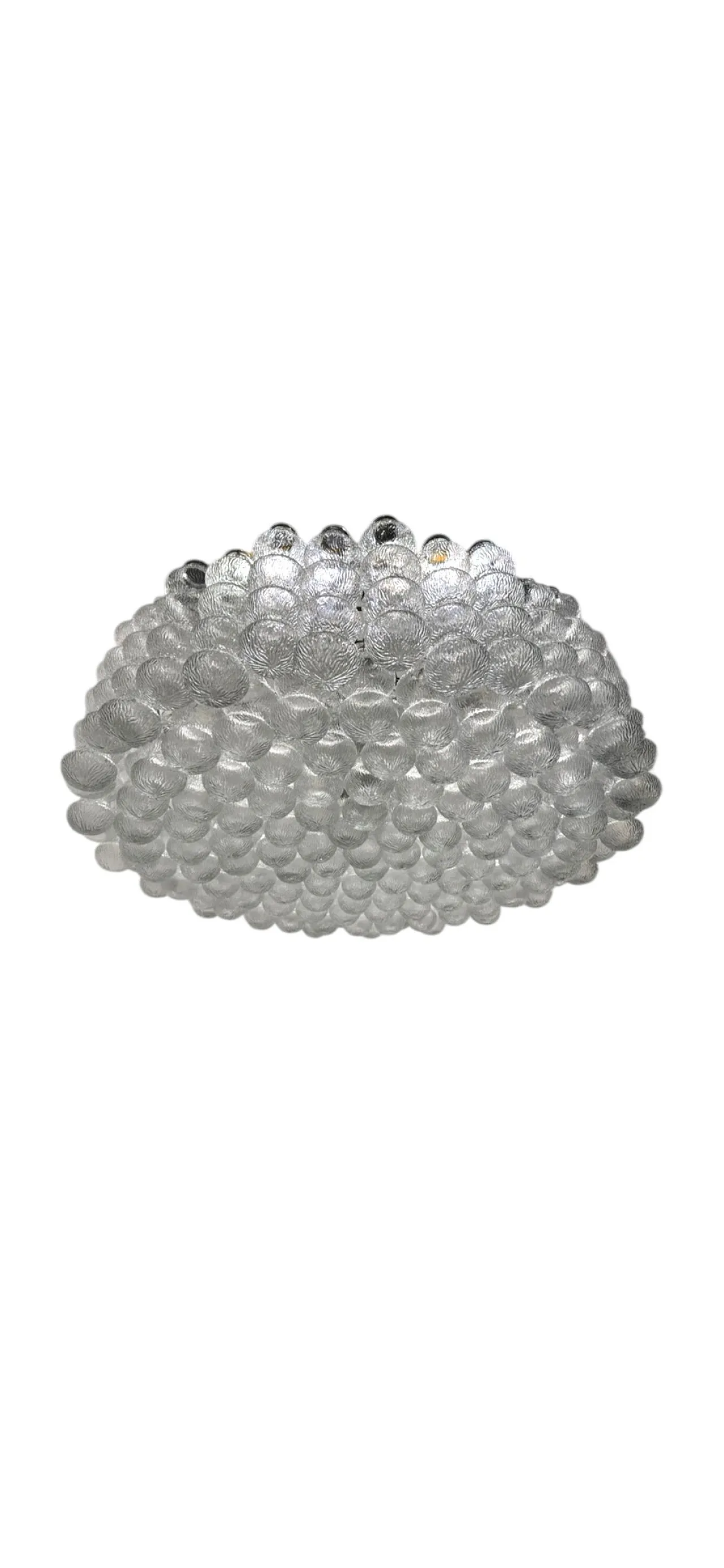 Lampadario a bolle in vetro di Murano, Italia, anni '80 2
