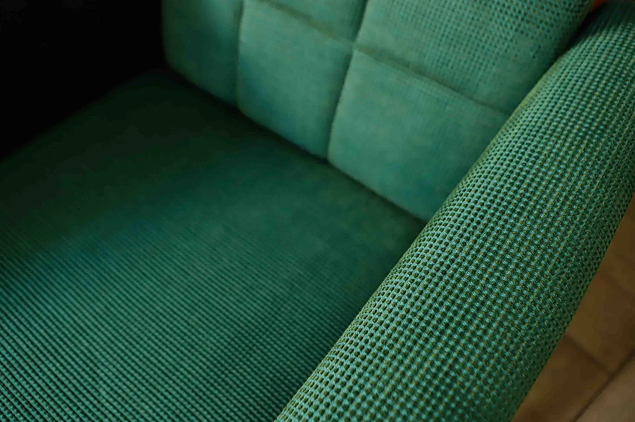 Coppia di sedie girevoli retrò su rotelle 9