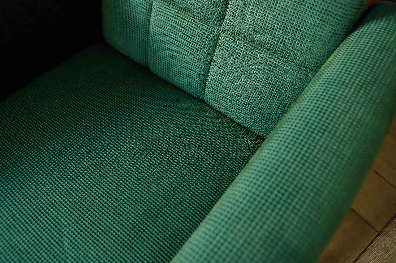 Coppia di sedie girevoli retrò su rotelle 10