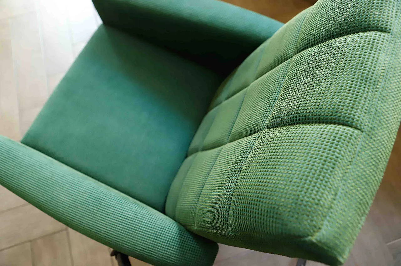 Coppia di sedie girevoli retrò su rotelle 16