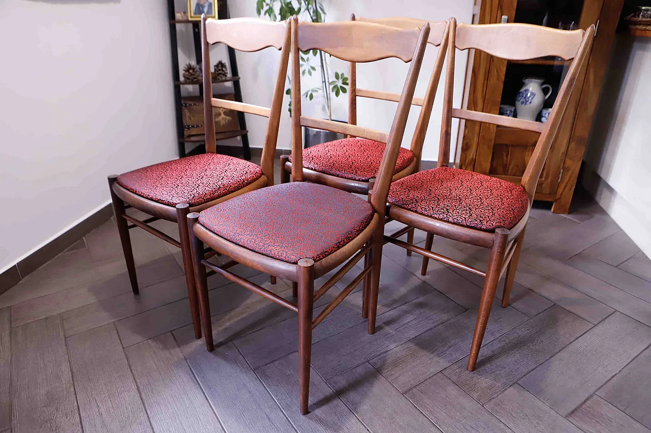 4 sedie da pranzo retrò di Dřevotvar Jablonné nad Orlicí, anni '70 1