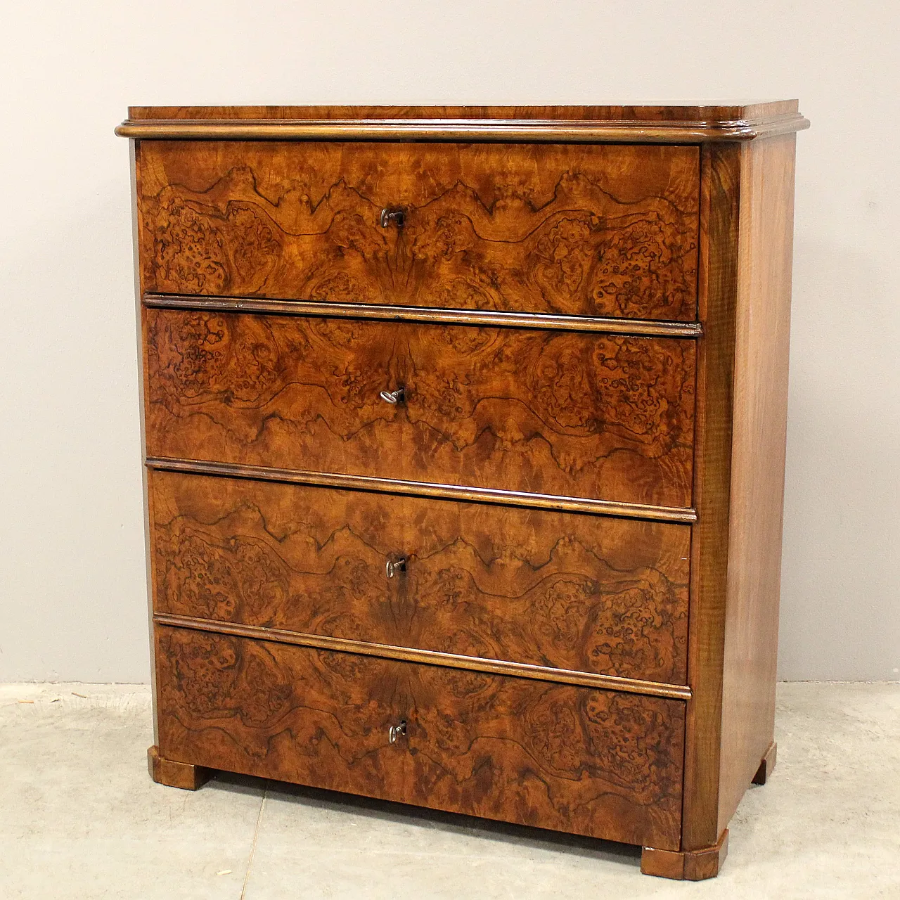 Biedermeier Ribalta Descone Biedermeier in Noce '800 3