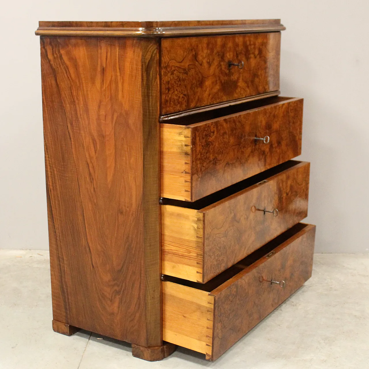 Biedermeier Ribalta Descone Biedermeier in Noce '800 5