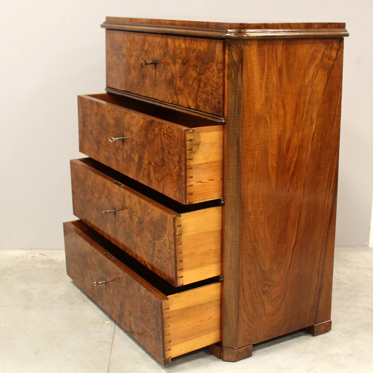 Biedermeier Ribalta Descone Biedermeier in Noce '800 6