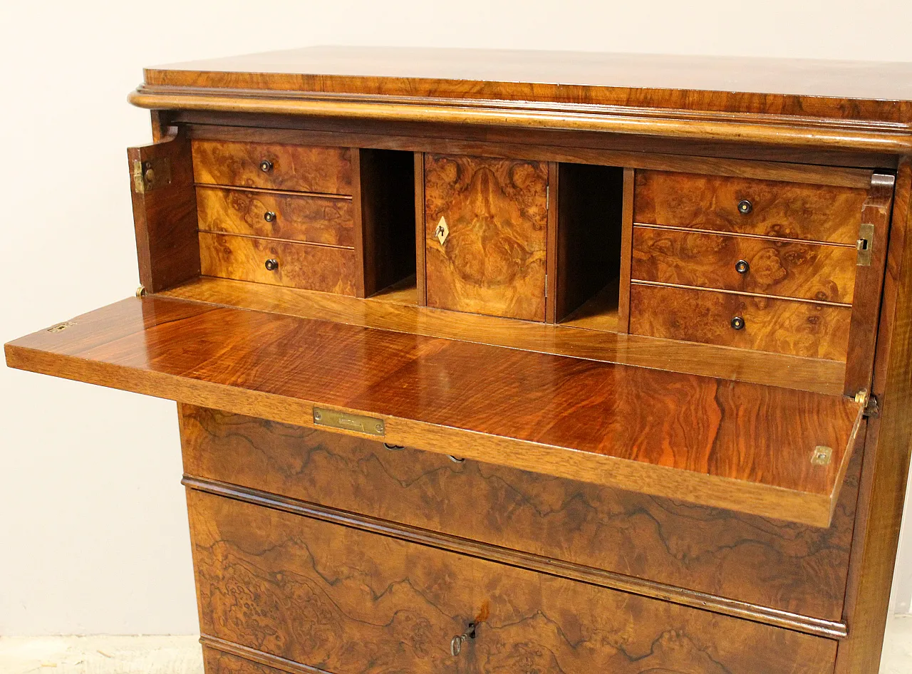 Biedermeier Ribalta Descone Biedermeier in Noce '800 16