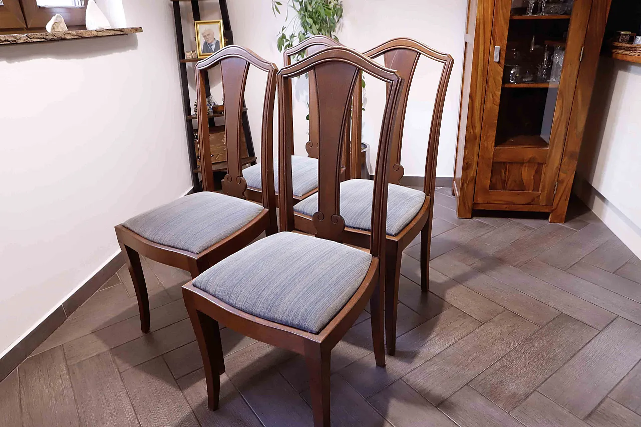 4 sedie da pranzo stile Art Nouveau, anni '50 2