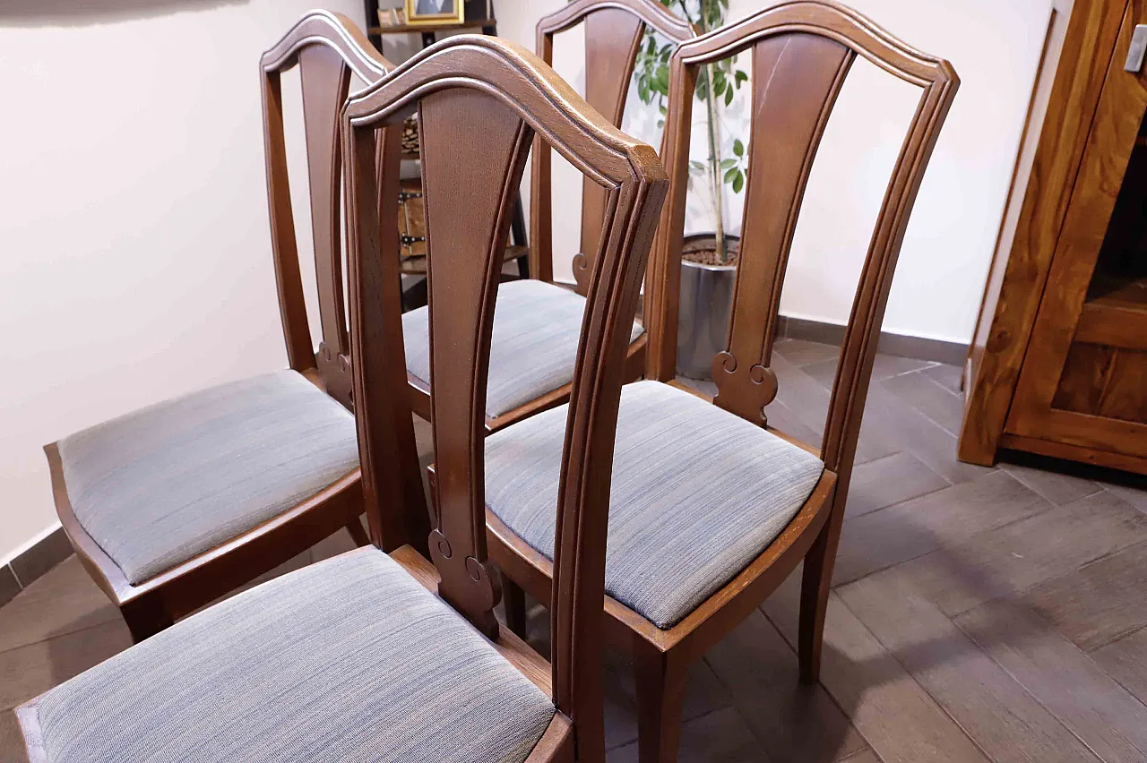 4 sedie da pranzo stile Art Nouveau, anni '50 3