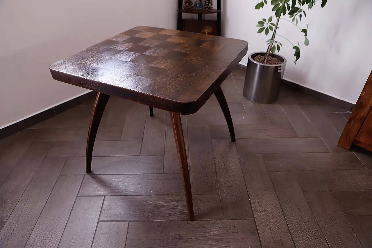 Tavolino quadrato retrò di Jindřich Halabala 3