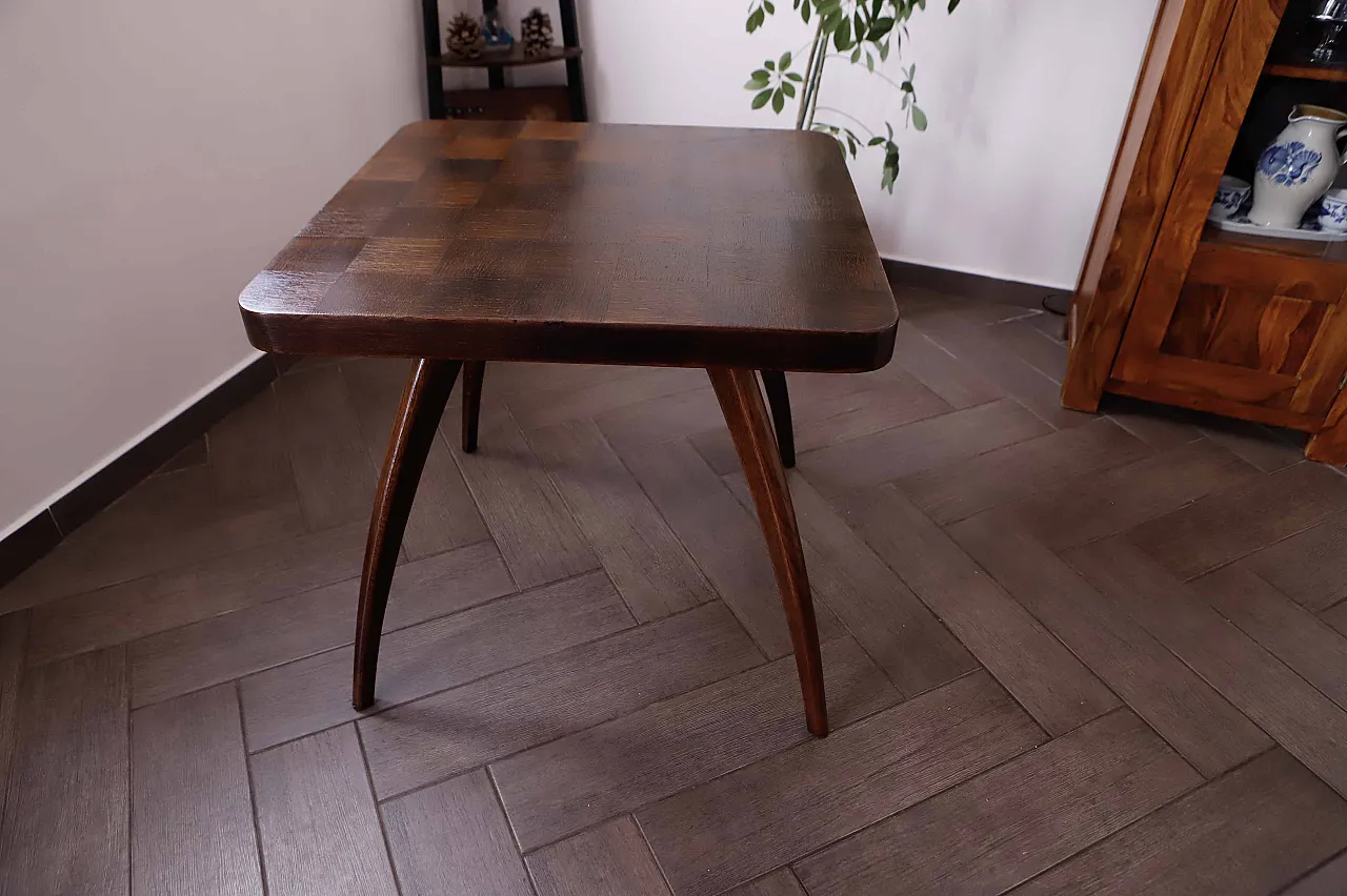 Tavolino quadrato retrò di Jindřich Halabala 5