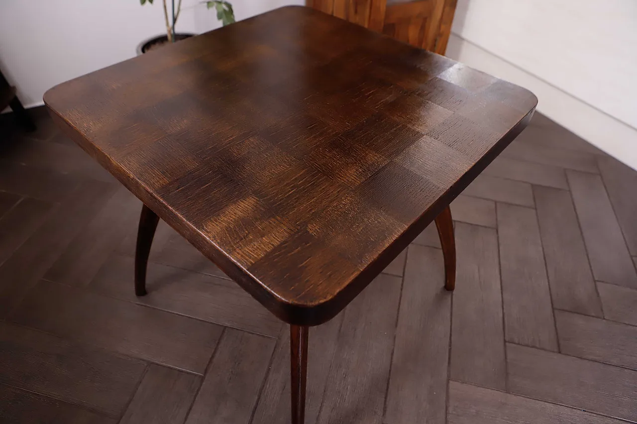 Tavolino quadrato retrò di Jindřich Halabala 6