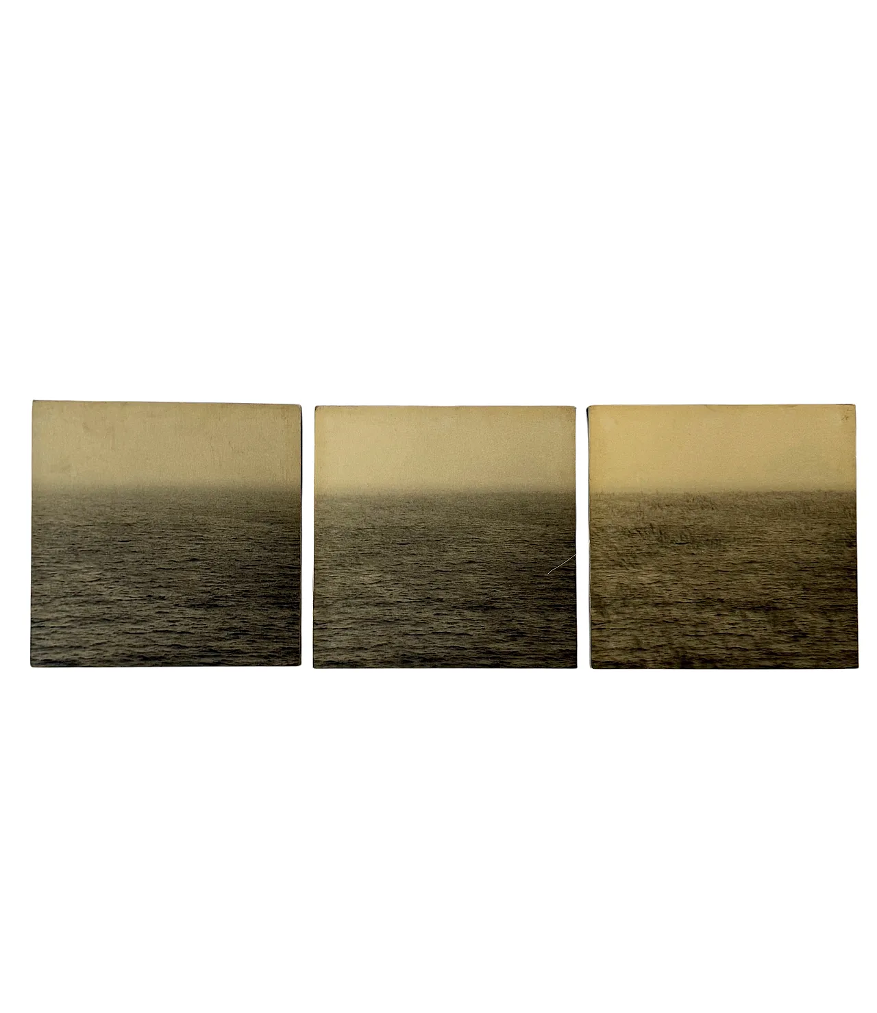 Gerry Hunt, series of 3 photographs on panels, UK 1970s 3