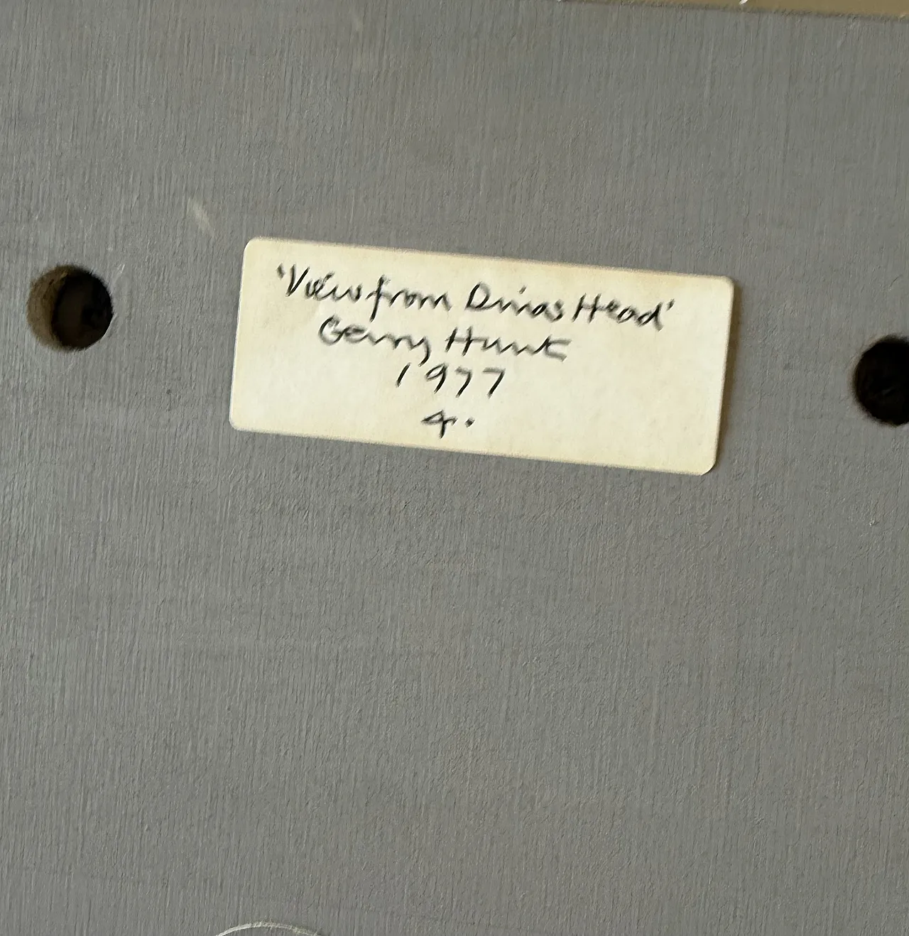 Gerry Hunt, series of 3 photographs on panels, UK 1970s 8