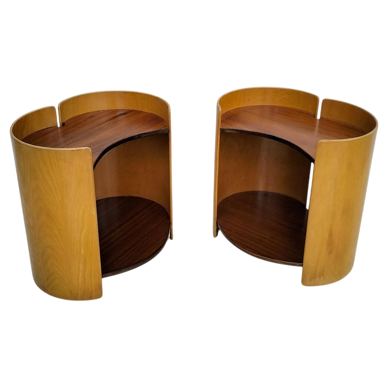 Pair of Gea side tables by Kazuhide Takahama for Gavina, 1960s 9
