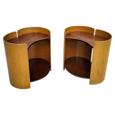 Pair of Gea side tables by Kazuhide Takahama for Gavina, 1960s