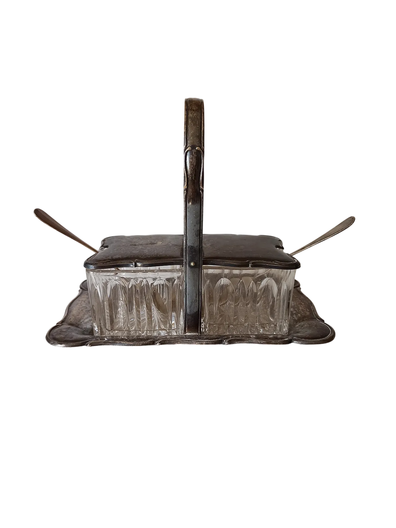 Formaggiera in Argento e Vasche in Cristallo 21