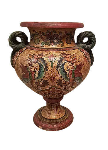 Vaso ad anfora etruria in terracotta, anni '60