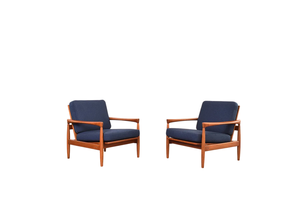Pair of Kolding armchairs by Erik Wørts for IKEA, 1960s 17