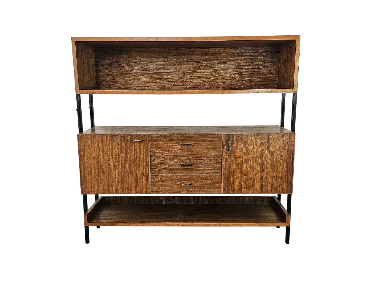 Teak sideboard with iron structure, 1960 26
