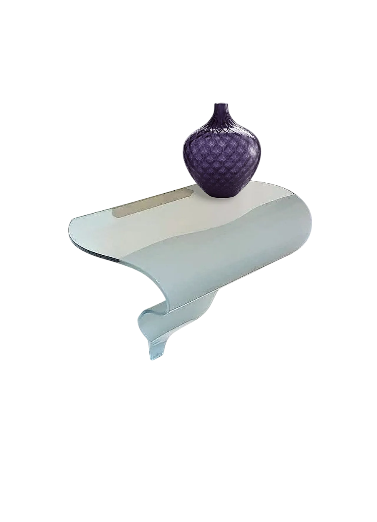 Onda console by Nanda Vigo in crystal, 80s 10