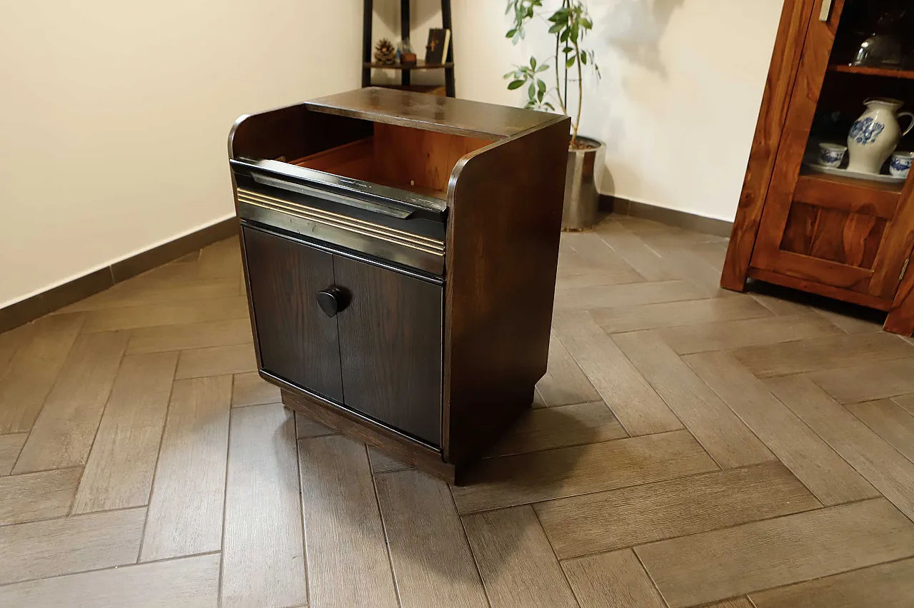 Supraphon Bar Cabinet with Tambour Roll-Top 3