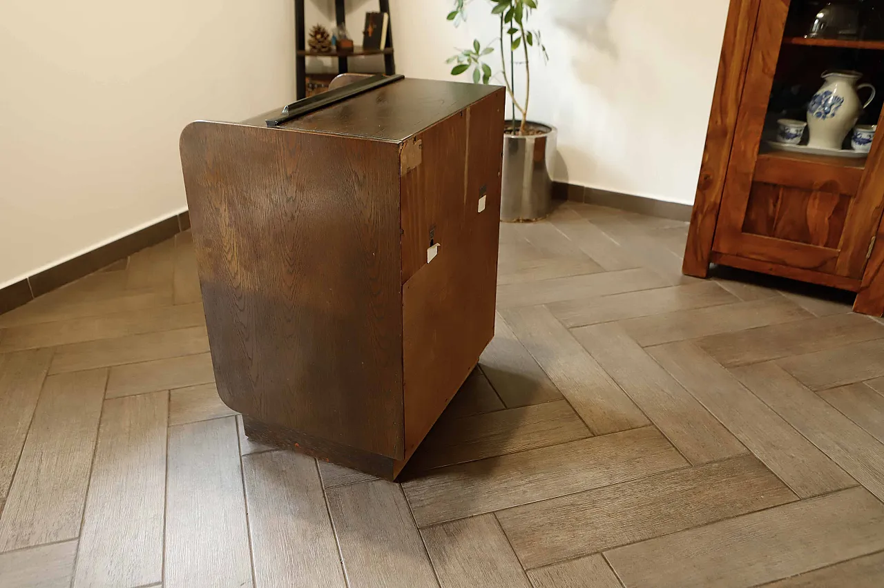 Supraphon Bar Cabinet with Tambour Roll-Top 5