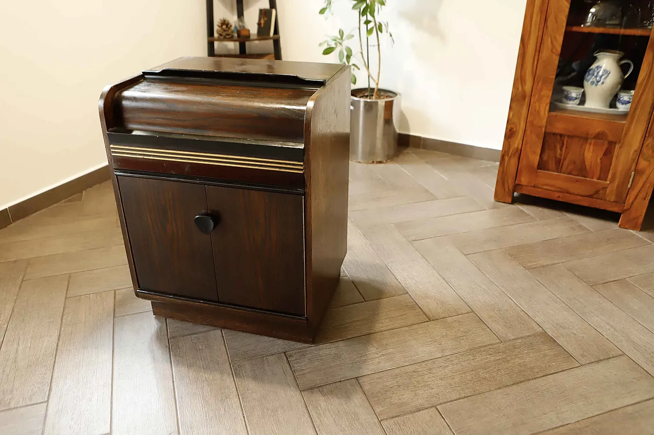 Supraphon Bar Cabinet with Tambour Roll-Top 8