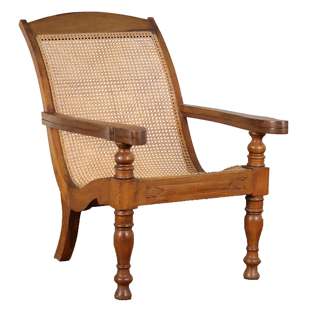 Armchair with trellis seat, 19th century 1