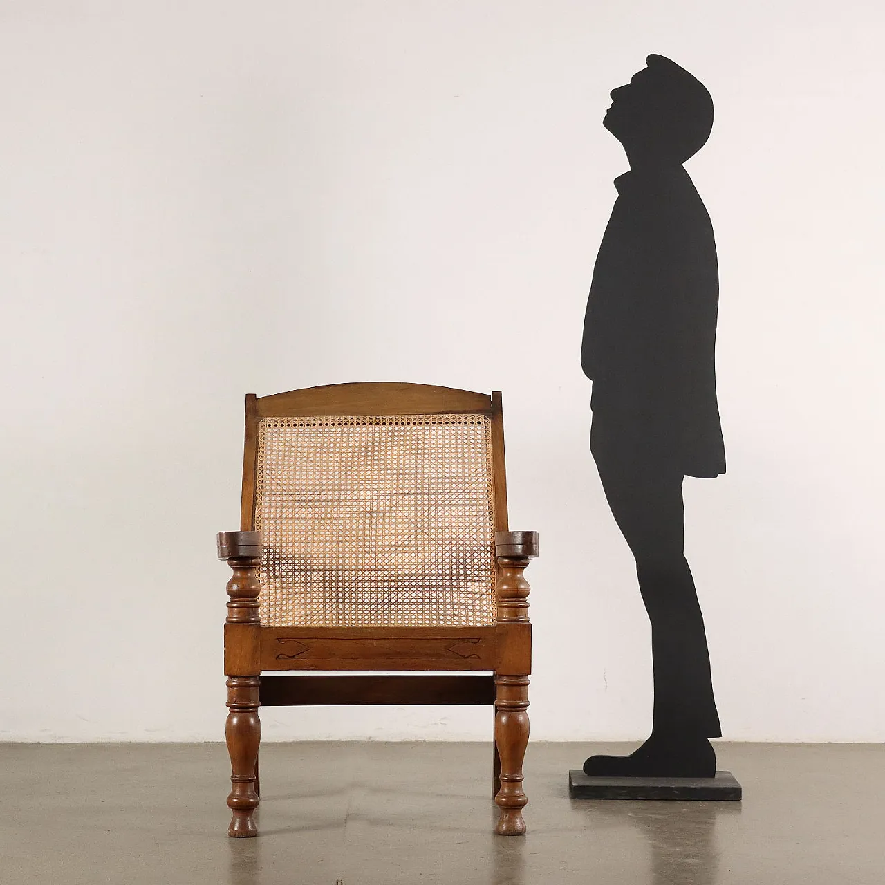 Armchair with trellis seat, 19th century 2