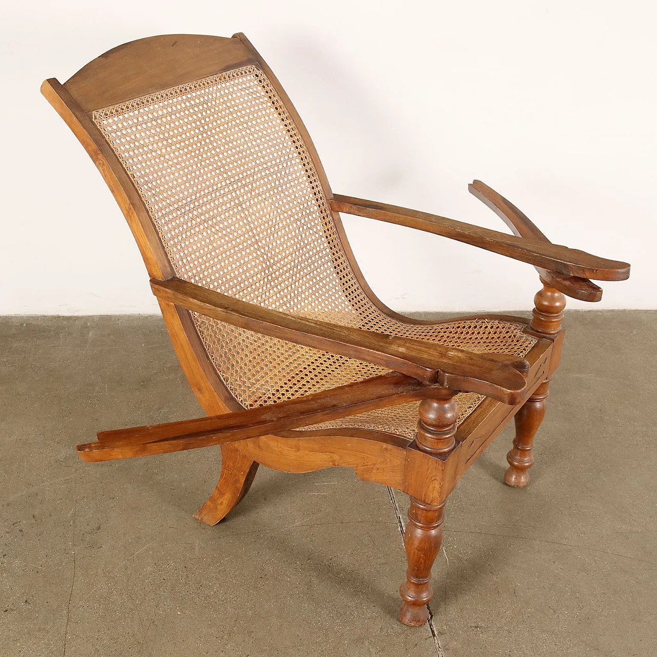 Armchair with trellis seat, 19th century 4