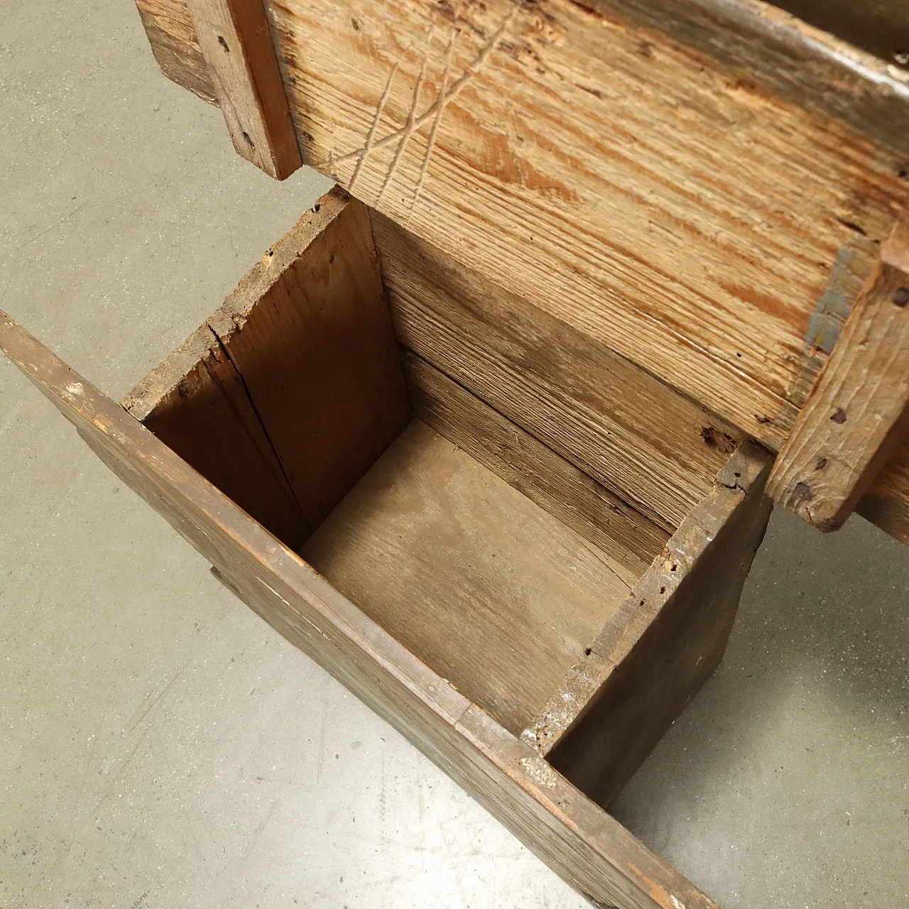 Panchina in stile barocco in abete laccato, '900 5