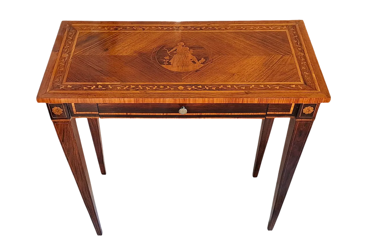 Small inlaid desk Louis XVI, Lombardy, 18th century 11