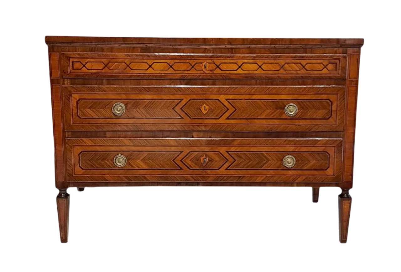 Chest of drawers Louis XVI, Bologna, 18th century 11