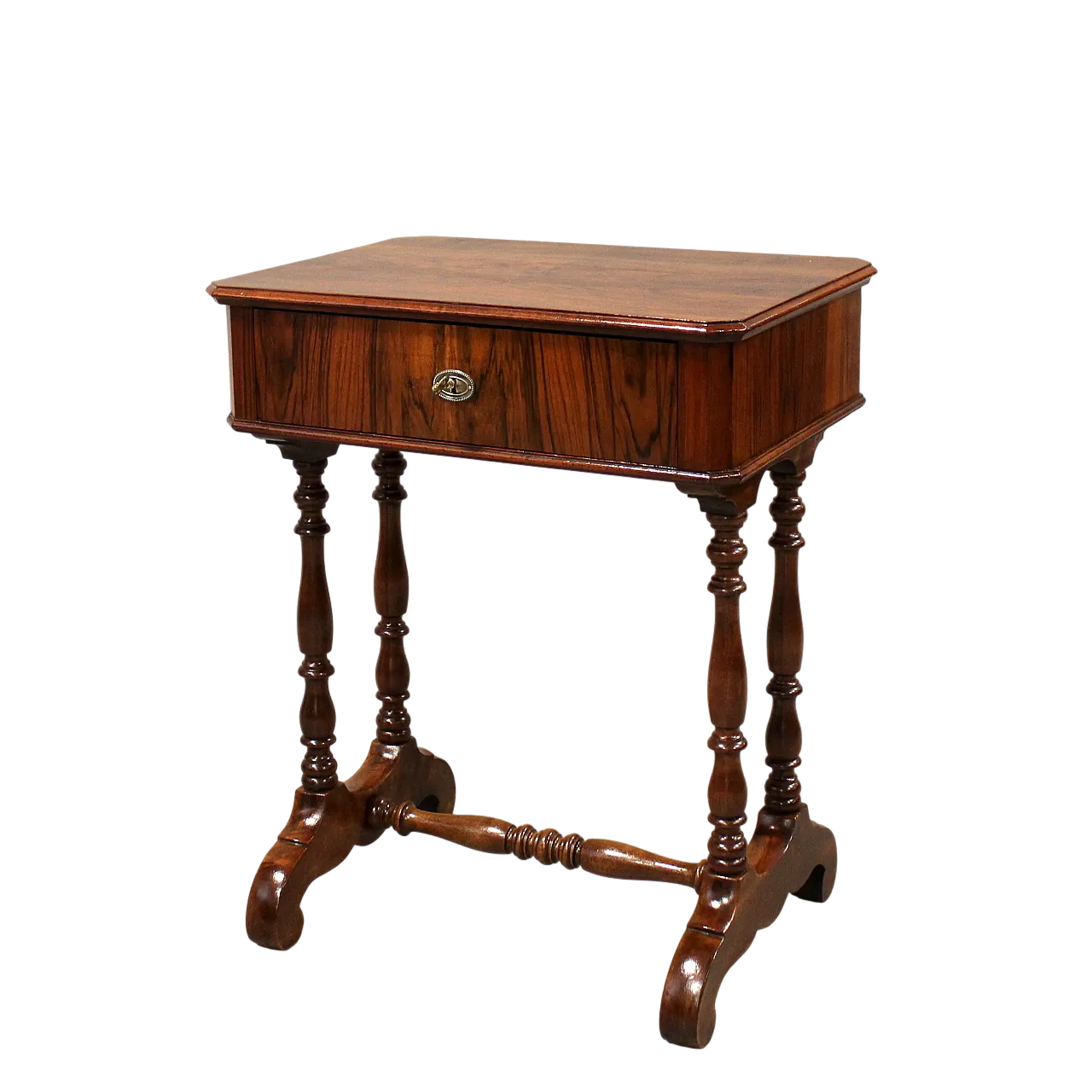 Walnut table Luigi Filippo '800 13