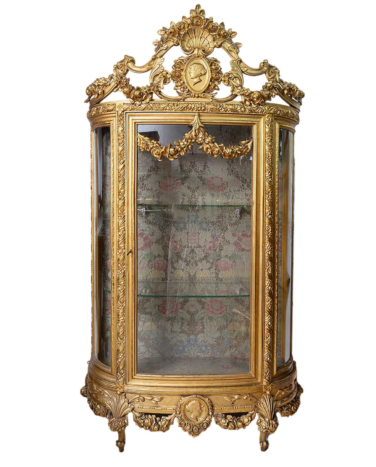 Showcase Napoleon III in golden and carved wood, 19th century 9