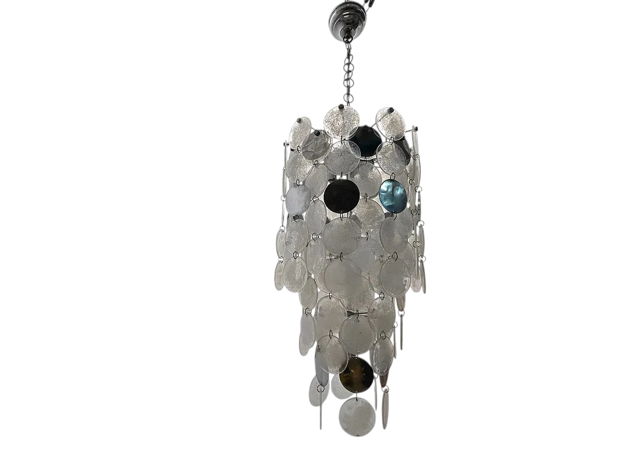 Space Age Murano Glass Chandelier by Nason Mille Luna, Italy, 1960s 15
