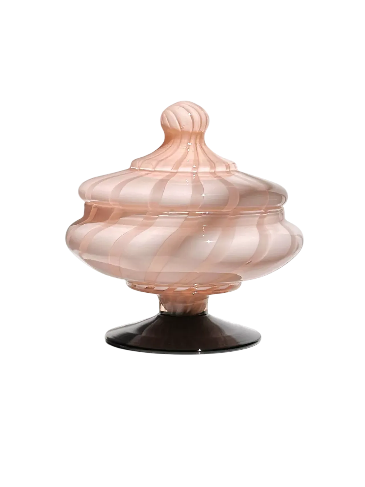 1950s Murano Opaline Glas Bonbonniere 7
