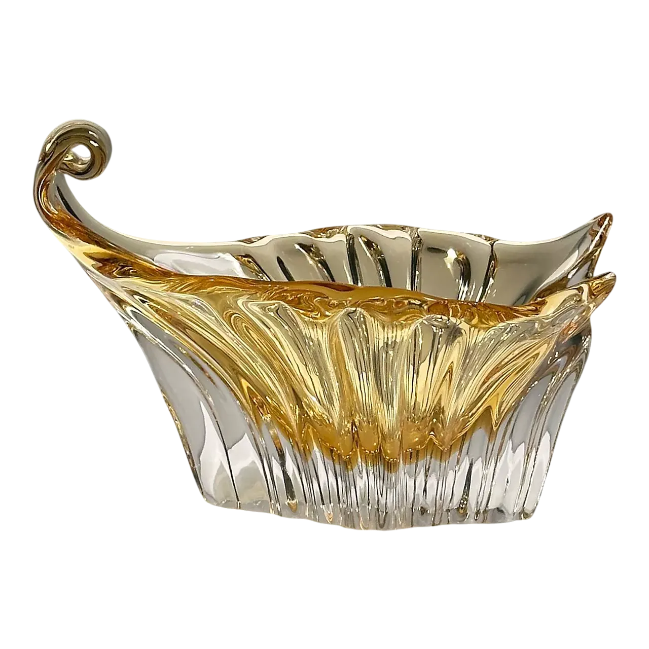 Champagne Gold Murano Vide Poche, anni '60 7