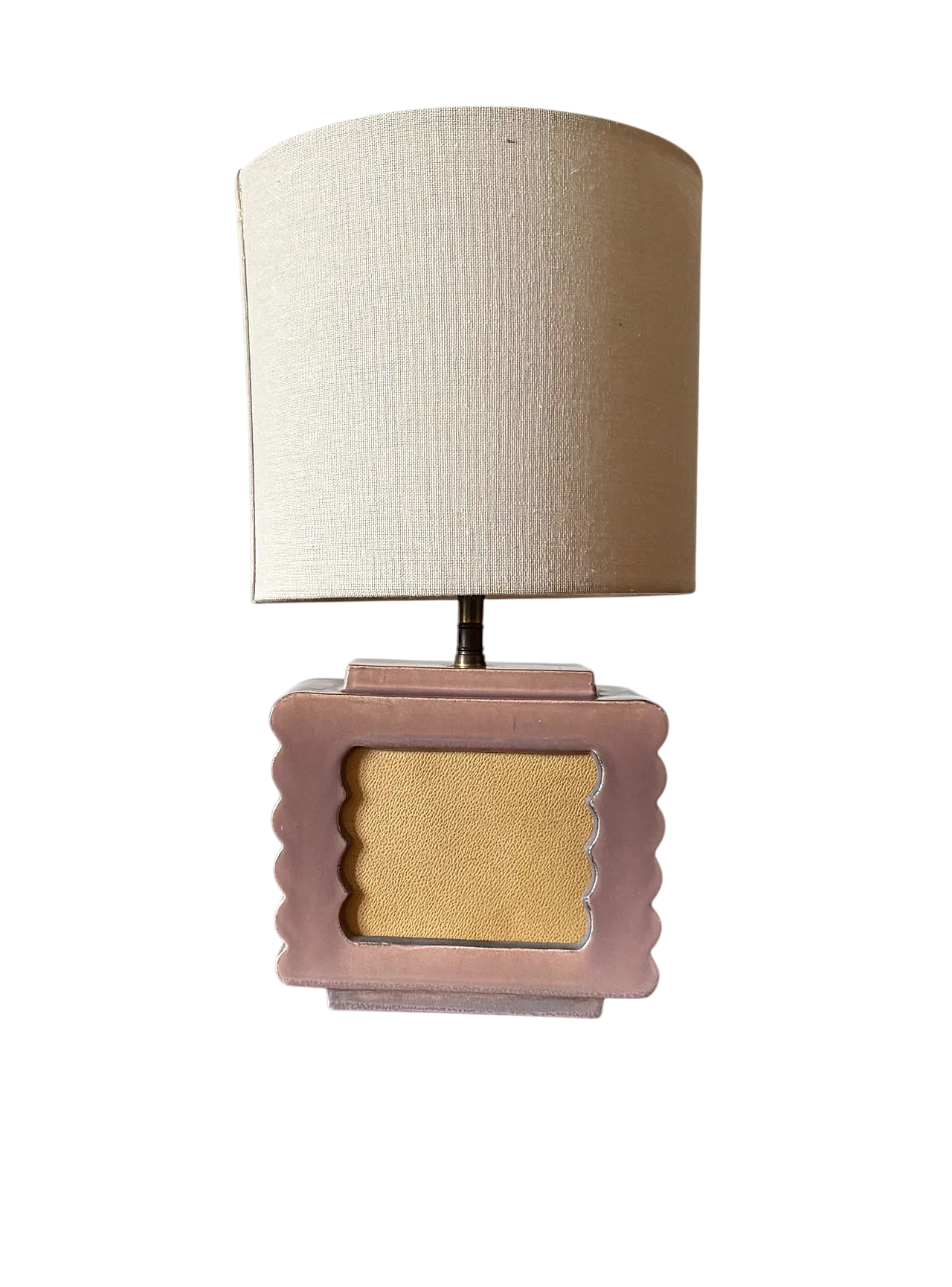 Lampada da tavolo in ceramica Art Déco di Andre Fau Francia, anni '40 19